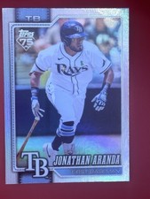 2026 Topps Series 1 Jonathan Aranda #326 Tampa Bay Rays Silver Foil 
