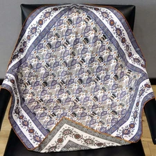 Thistle Tale 18mm Twill Silk Scarf Double Sided Wimmers Elegant Art Shawl