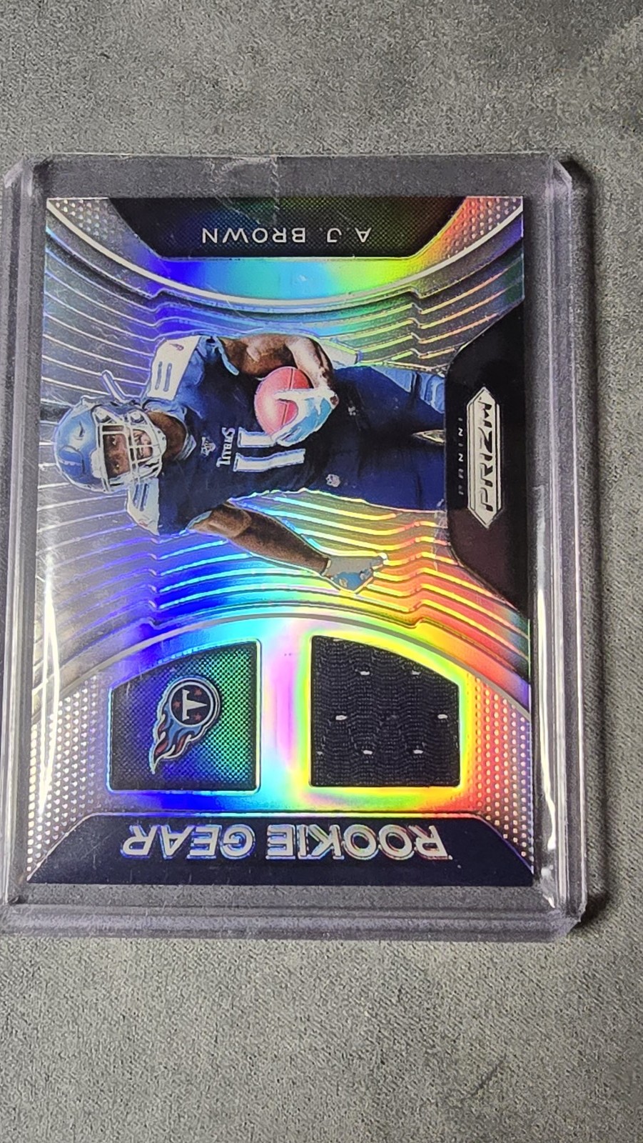 2019 Panini Prizm #RG-AB A.J. Brown Rookie Gear Silver Player Worn