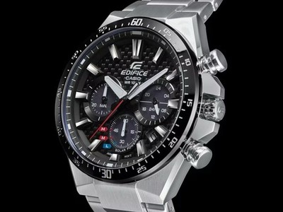Casio Edifice EQS-800 CDB-1AV Carbon Solar Powered Chronograph