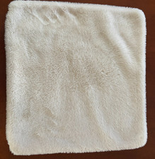Faux Fur Soft and Fuzzy Decorative Off White/Creme Throw Pillow/Cushion 18 X 17