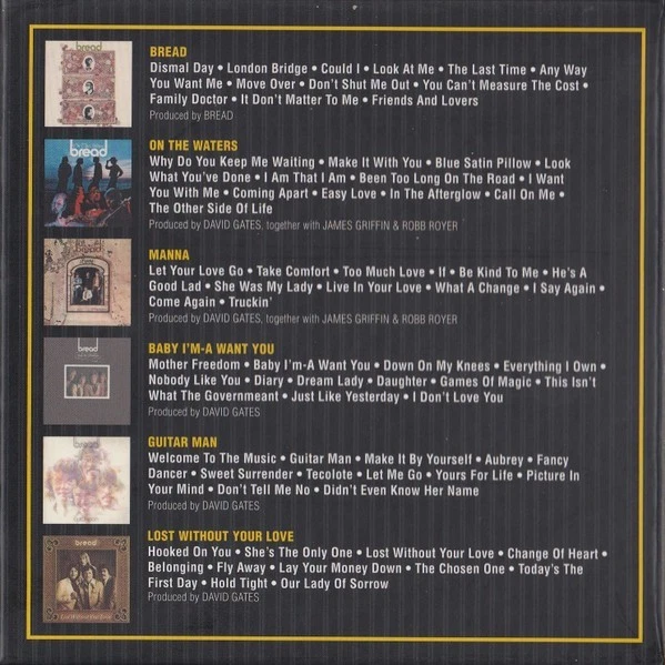 CD-Box: Bread - The Elektra Years - The Complete Albums - 6CDs (2017) - Bild 2 von 3