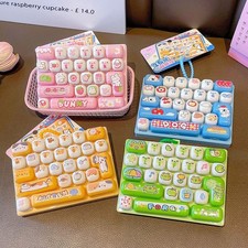 Mini Cute Cat 26 Key Mechanical Keyboard Stress Relief Fidget Toy Bag Charm Key