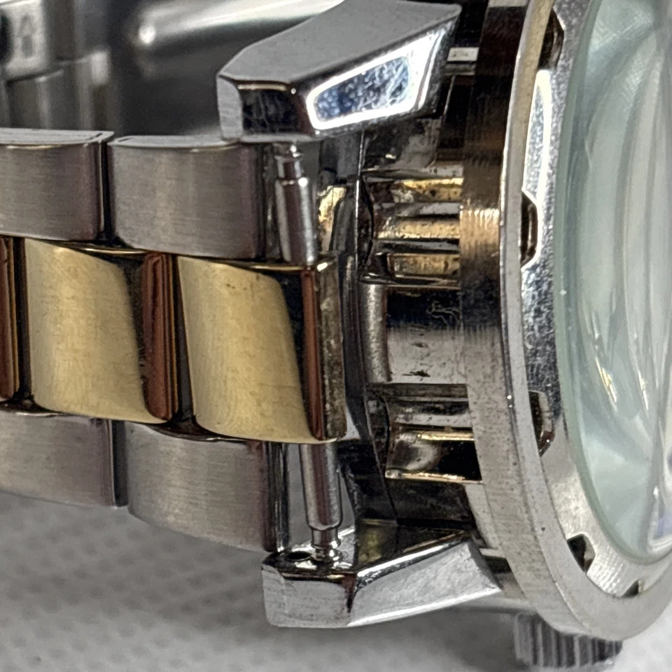 Reloj Pulsera Hombre Plateado Sewor Mecánico Esqueleto Números Romanos Necesita Banda Nueva Foto 4 de 4