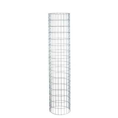 Gabione Steingabionen Steinkorb Höhe 160 cm Drahtkorb Gabionensäule rund Ø 35 cm - Bild 1 von 4