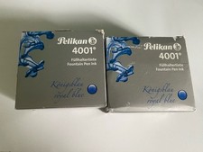 Pelikan 4001 Bottled Ink - Royal Blue - 62.5ml - 329136 - 2 Bottles -NEW in box