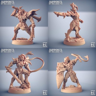 Inquisitor Miniaturen | Ashen Alfar Inquisitoren | Fantasy D&D Miniatur | Artisa