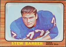 1966 Topps Football Stew Barber #16 EX