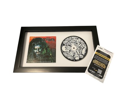 ROB ZOMBIE SIGNED AUTOGRAPH HELLBILLY DELUXE FRAMED & MATTED CD JSA CERT COA