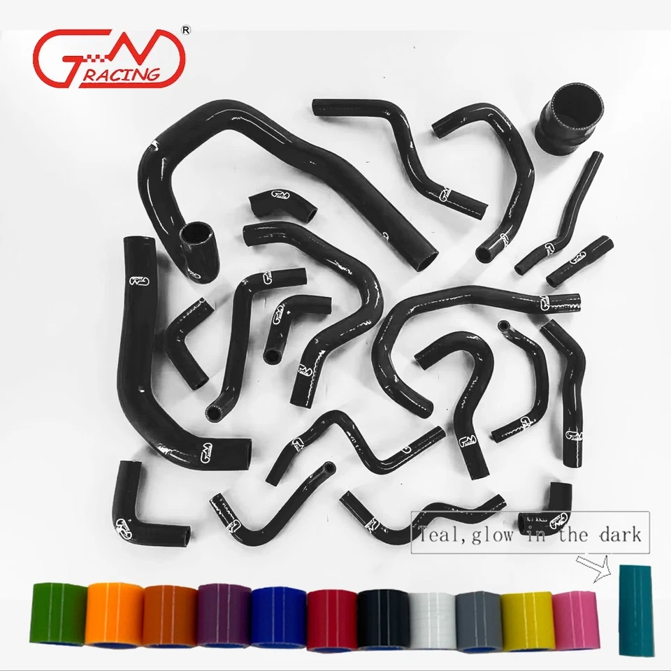 Mangueras de radiador de silicona Fit 86-92 Toyota Supra MK3 MA70 7M-GT 7M-GTE Turbo 3,0 L Foto 2 de 4