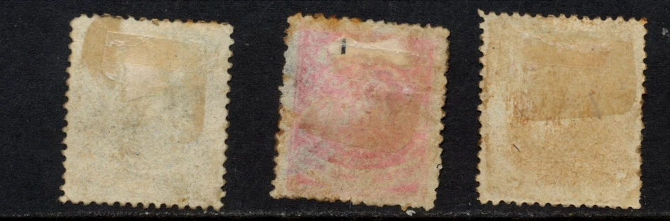 Samoa Stamps 1877 Express Issue 1d;3d;1- 3rd State see description - Image 2 of 4
