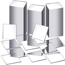 100 PCS 2 Inch Mini Size Square Mirror Tiles Adhesive Small Craft DIY Supply