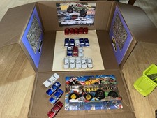 Hot Wheel Monster Trucks Tri To Crush Me Vs Baja Buster With Crushable Cars!!!