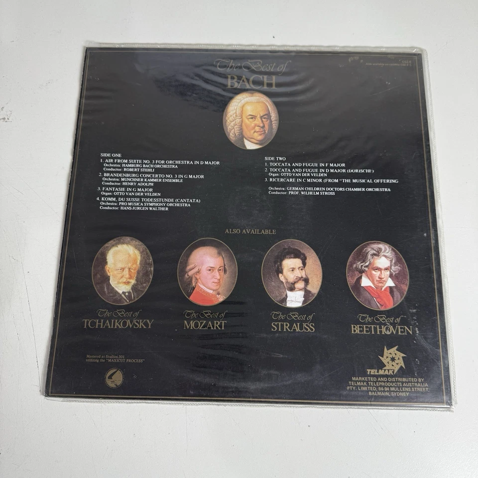 The Best Of Bach Vinyl LP Telmak Records CS2-E Classical Music Vinyl - Image 2 of 4