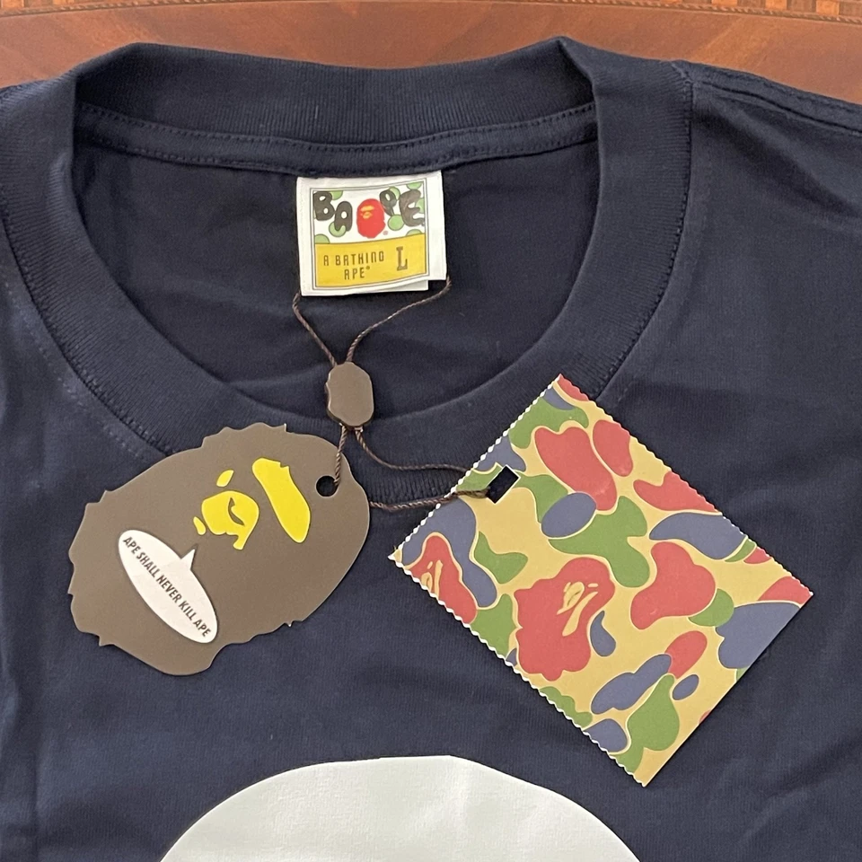 Camiseta Bape A Bathing Ape "AZUL MARINO" (TALLA GRANDE) Foto 3 de 4