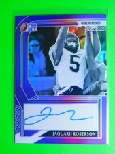 Jaquarii Roberson 2022 Pro Set #BW-JR2 Black & White Auto Prismatic Purple #/30