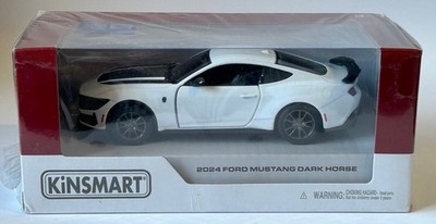 2024 Ford Mustang Dark Horse Auto Modell Spielzeug Diecast weiß Maßstab 1:38 Kinsmart