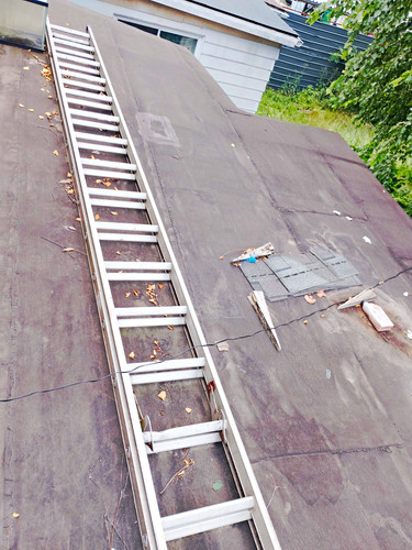 Aluminum Straight Extension Ladder 40ft Good Works Great Used A Few Times