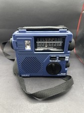 Eton FR 200 Wind Up Dynamo & Battery Powered Portable Radio Blue 