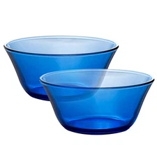 [SET OF 2] 1qt Borosilicate Glass Bowl Cereal Bowl Large Soup Salad Bowl Set
