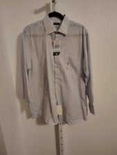 Van Heusen Air Regular Fit Stretch Men's Dress Shirt Size Large NWT Plaid