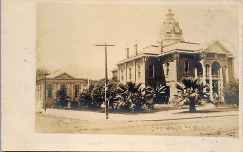 Ukiah Courthouse, California RPPC (1900s)