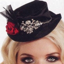 Rubie's Black Mini Gothic Top Hat Costume Accessory
