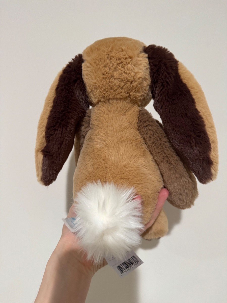 Jellycat Bashful Patchwork Brown Bunny Authentic for sale online