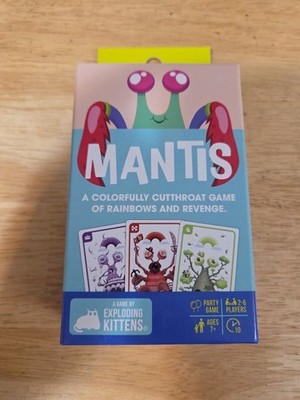 Mantis Card Game by Exploding Kittens Party Game of Rainbows & Revenge BRAND NEW