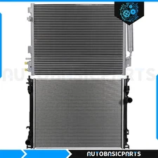 For 2005-2009 Chrysler 300 5.7L Aluminum Radiator & AC Condenser Cooling Kit
