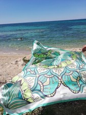 SILK PRINT 100 TWILL SILK SCARF 90X90 CM MADE IN ITALY 