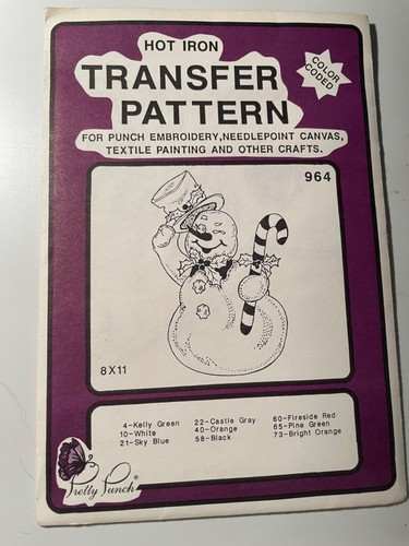 PRETTY PUNCH 1989 Wärmeübertragungsmuster Stickerei Handwerk WAHL Versand sparen - Bild 117 von 254