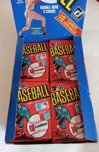 1981 DONRUSS BASEBALL Wax Pack, Lot of 10 Packs. Please Read Description! - Picture 5 of 5