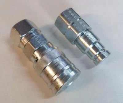 MANULI Flat Face Hydraulic Quick Release Coupler 1/4",3/8",1/2",3/4",1", bsp Parquip