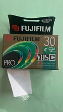 Fuji Film Pro VHS-C Tape TC-30 Blank Premium High Grade Camcorder Sealed