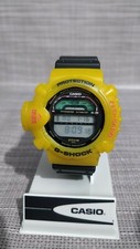 CASIO G-SHOCK DW-6500 SKYFORCE - NEW YELLOW CUSTOM BEZEL AND GENUINE STRAP 