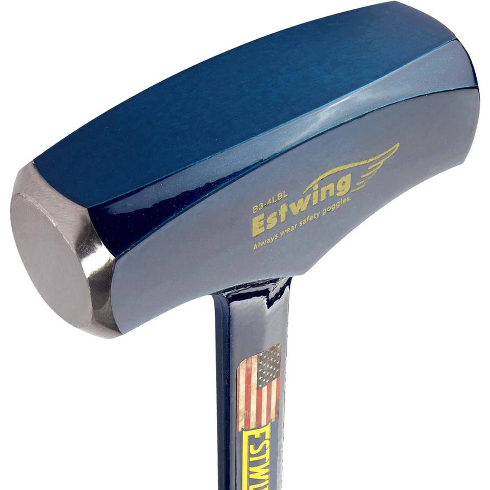 Martillo de perforación azul grande Estwing B3-4LBL 4 lb. Trineo de mango largo de acero forjado Foto 3 de 4