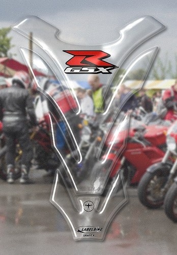 de Depósito Adhesivos 3D Suzuki Moto Gsxr Transparente | eBay