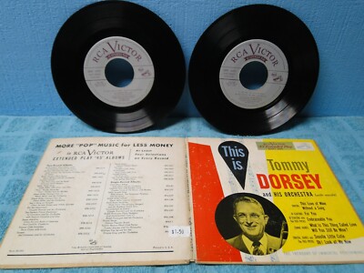 This Is Tommy Dorsey EPBT-3005 7'' 45 RPM EP Set Picture Sleeve XTRA45s SHIP FREE
