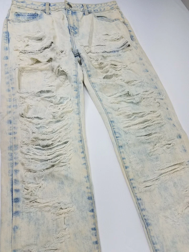 Pantalones de mezclilla ajustados para mujer Lovers + Friends azul algodón desgastado talla 30 x 28 EE. UU. Foto 3 de 4