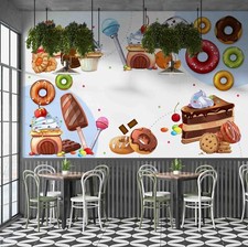 3D Sweet Products Self-adhesive Removeable Wallpaper Wall Mural