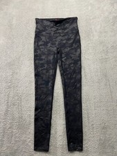 Spanx Leggings Women's Medium Black Camo Athleisure Yoga Gym Slimming Shaping