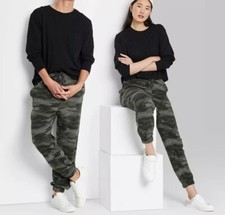 Wild Fable Fleece Joggers Camo High-Rise Drawstring 31 Inch Inseam