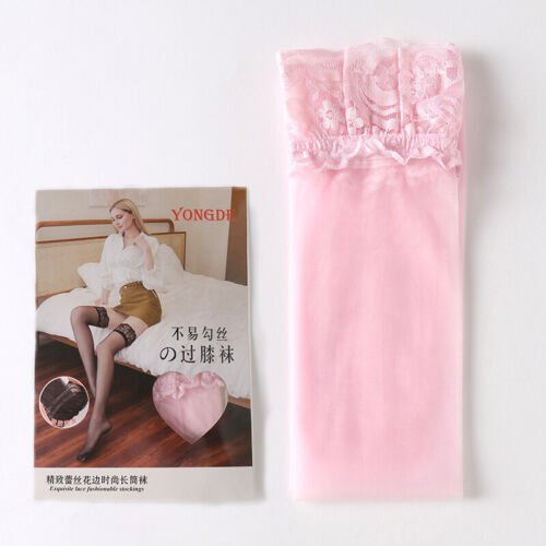 Calze Autoreggenti A Rete Velate Alte Con Pizzo Da Donna - Calze Sexy++ - Zdjęcie 22 z 24