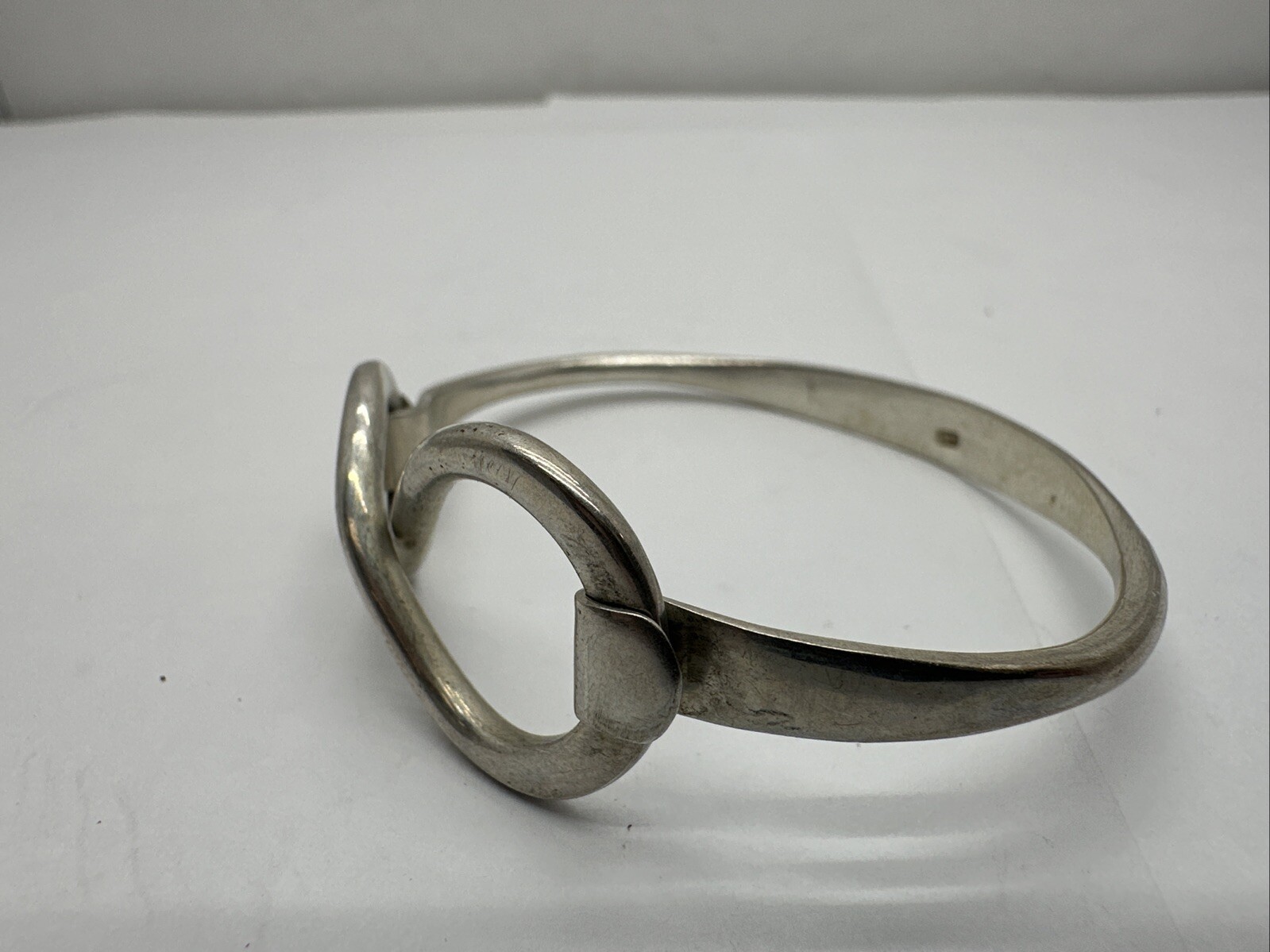 Solid 925 Sterling Silver Infinity Hook Clasp Fla… - image 2