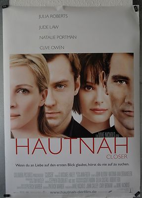 DS358 - Gerollt/KINOPLAKAT - HAUTNAH/Closer - Natalie Portman, Jude Law, Clive O
