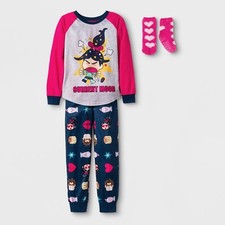 Wreck It 2 Ralph Breaks the Internet Pajamas Size 6 6x 7 8 Disney Set Socks NWT