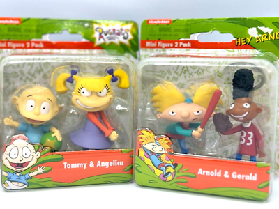 Nickelodeon Mini Figures Hey Arnold! Rugrats Ren Stimpy! 6-Count 3