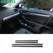 Tira de panel de puerta interior de fibra de carbono real para Volkswagen Jetta MK6 15-18