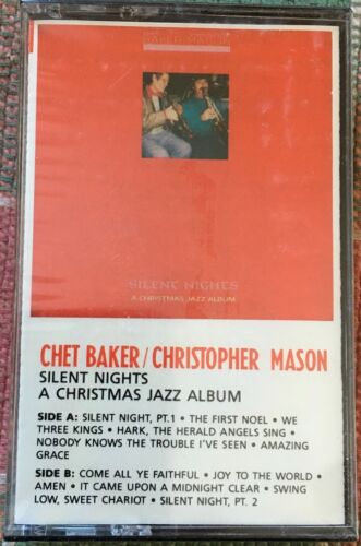 Chet Baker Christopher Mason Silent Nights Rare New Sealed Xmas Jazz Cassette - Picture 1 of 2